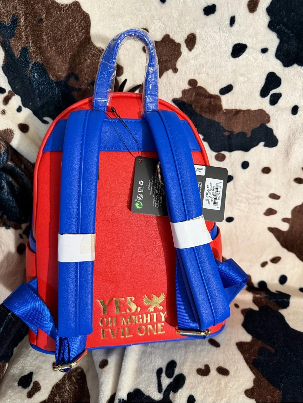 Loungefly Disney Lago Bird Character Backpack in Red, Orange, Blue
